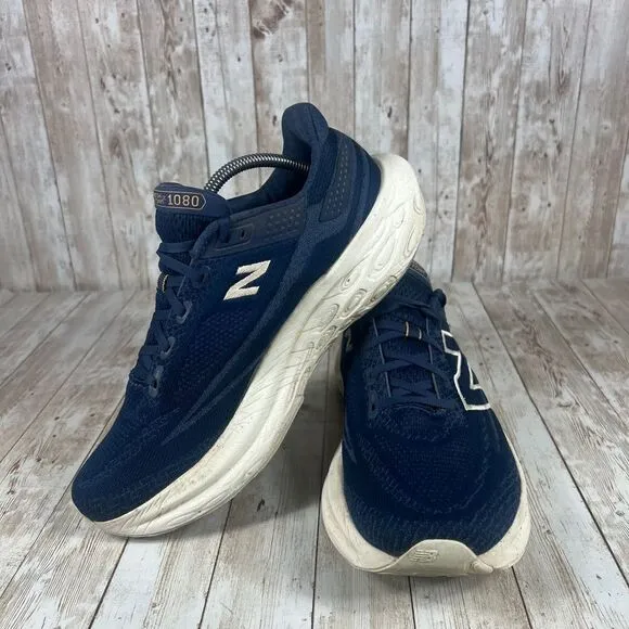 New Balance Fresh Foam 1080 Men's 11  Running Shoes Navy Blue Comfort‎ Sneakers