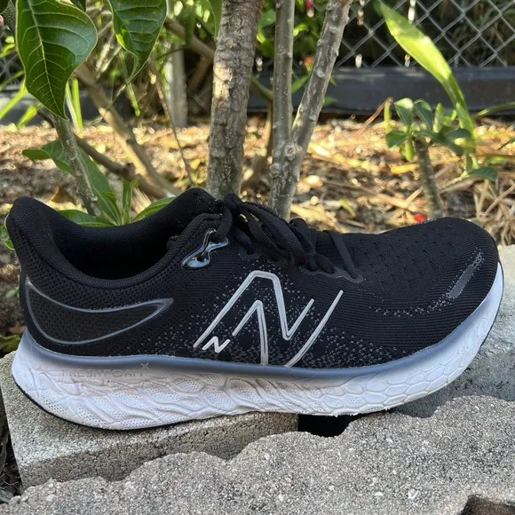 New Balance Fresh Foam X 1080 V12 Running Shoes Men's 10.5 2E Wide Black Thunder