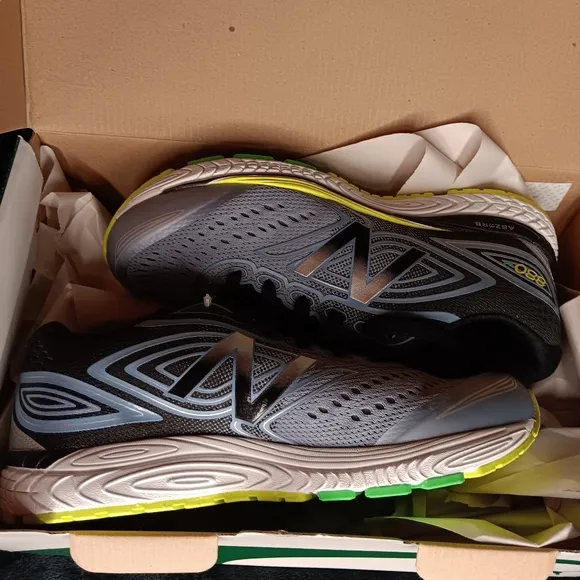 New Balance Gray and Black Athletic Shoes