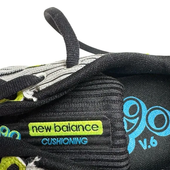 New Balance Men’s 890v6 REVLite Running Shoes Size 9 Lace Up White Green M890WB6