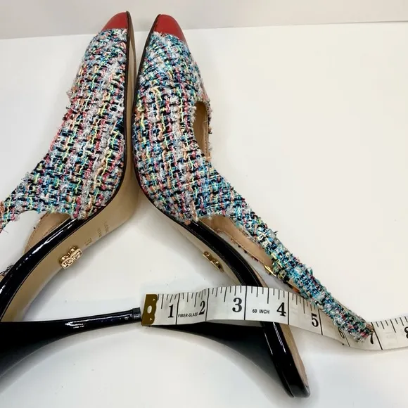 New Beautiisoles Alice Pointed Red Toe Pumps Size 8 1/2