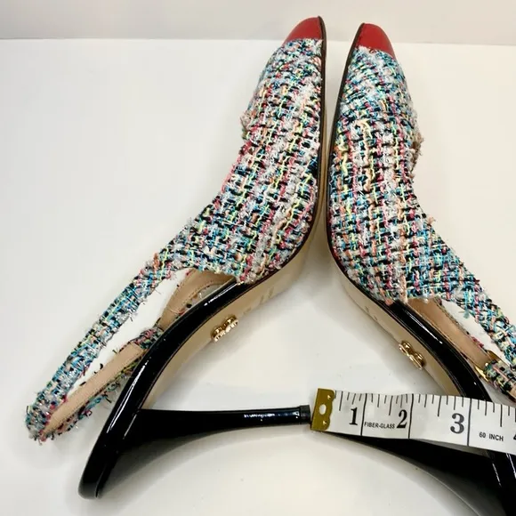 New Beautiisoles Alice Pointed Red Toe Pumps Size 8 1/2