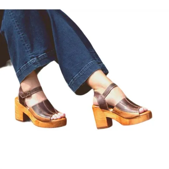 NEW BEDSTU women's jetsetter clogs in cold brew rustic