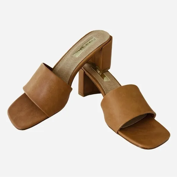 NEW! Billini Sandal Heels, “Lennox”, 90s style, Block Heel, Sugar Brown​​​