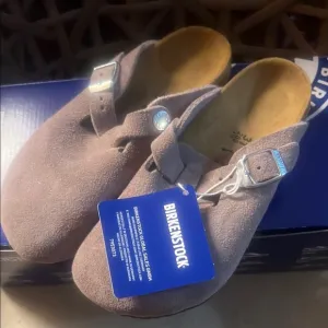 New Birkenstock Boston Kids Suede Faded Purple Sandals 13 NWB