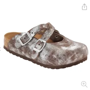 NEW • Birkenstock • Little Girls Dorian Slip On Mule / Clogs Stardust Stone  8