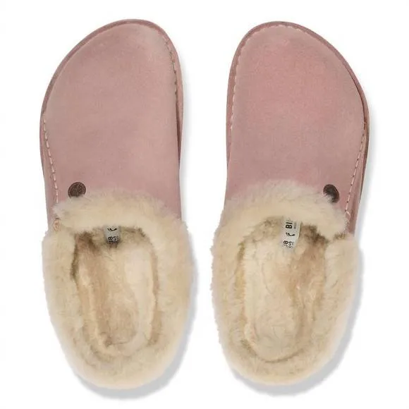NEW BIRKENSTOCK women's zermatt premium clogs - medium / narrow in pink clay