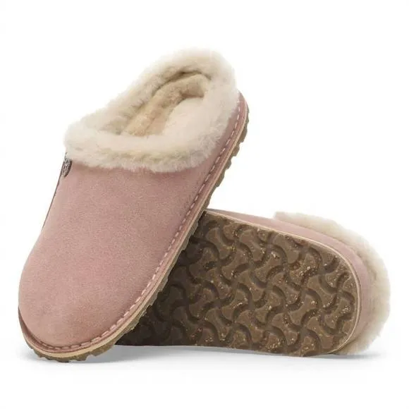 NEW BIRKENSTOCK women's zermatt premium clogs - medium / narrow in pink clay