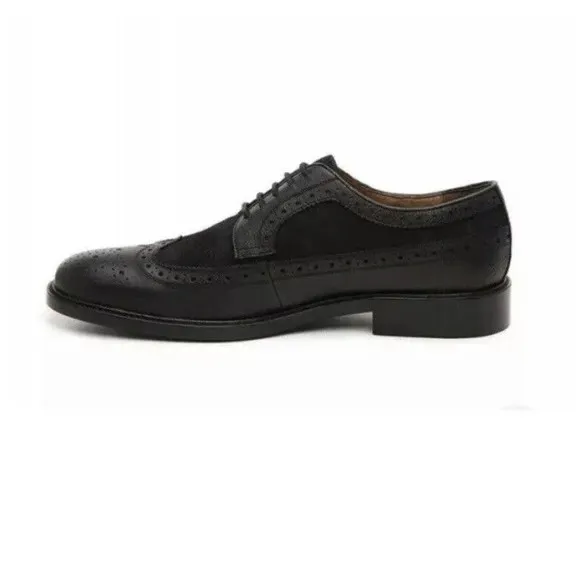 New Blake Mckay pierce wingtip oxford dress shoes brown sz 8 11.5 Leather