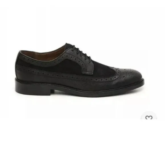 New Blake Mckay pierce wingtip oxford dress shoes brown sz 8 11.5 Leather