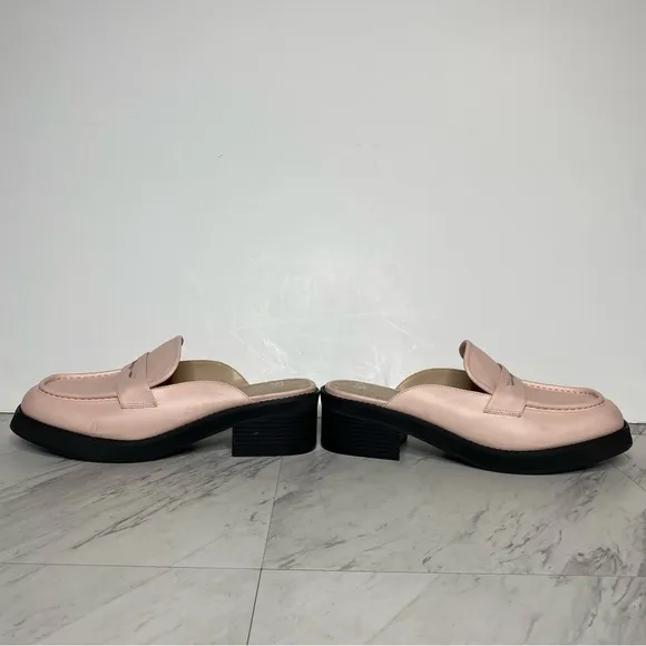New! BP Anikka Pink Faux Leather Loafer Mule 11M