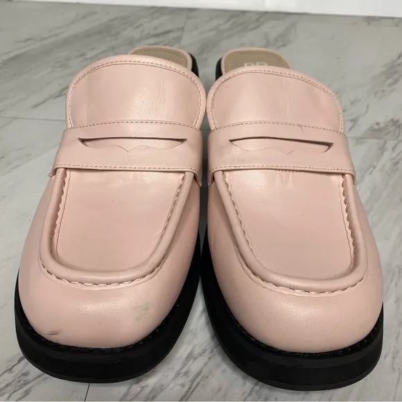 New! BP Anikka Pink Faux Leather Loafer Mule 11M