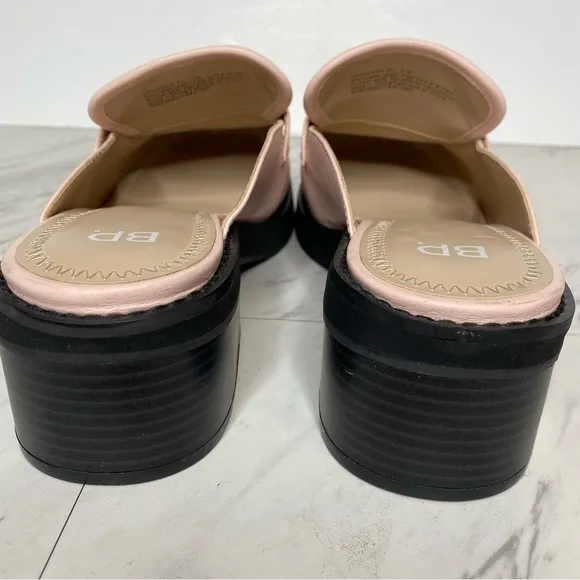 New! BP Anikka Pink Faux Leather Loafer Mule 11M