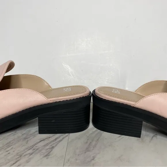 New! BP Anikka Pink Faux Leather Loafer Mule 11M