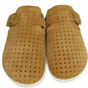 NEW CHARLOTTE STONE Porter Perf Clogs Casual Vented Slip-On Buckle Size 10