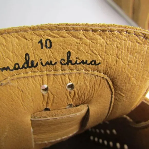 NEW CHARLOTTE STONE Porter Perf Clogs Casual Vented Slip-On Buckle Size 10