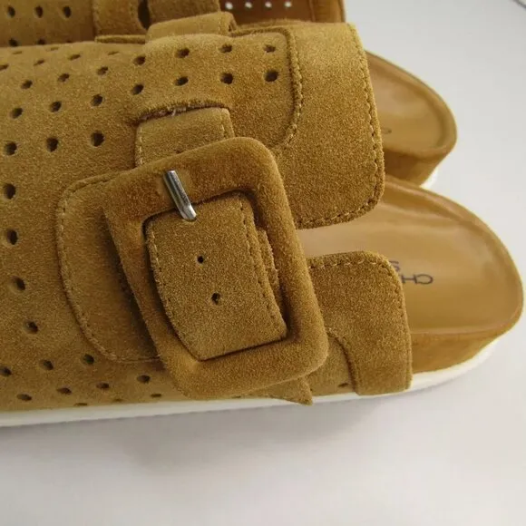 NEW CHARLOTTE STONE Porter Perf Clogs Casual Vented Slip-On Buckle Size 10