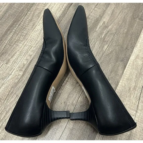 NEW Clarks Collection Shondrah Rae Leather Pumps Heels Women’s 9 Black Classic