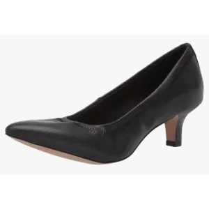NEW Clarks Collection Shondrah Rae Leather Pumps Heels Women’s 9 Black Classic