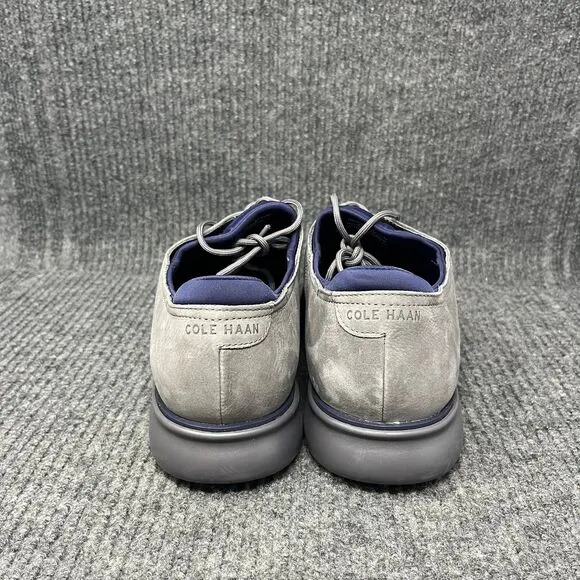 NEW Cole Haan 2.Zerogrand Laser Wingtip Gray Nubuck Oxfords Mens 11.5 M C38240
