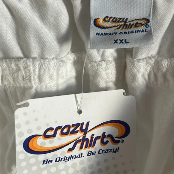 New Crazy Shirts Men’s Casual White Twill Cotton Everyday Pant