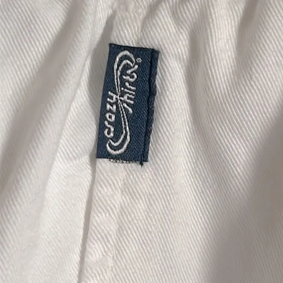 New Crazy Shirts Men’s Casual White Twill Cotton Everyday Pant