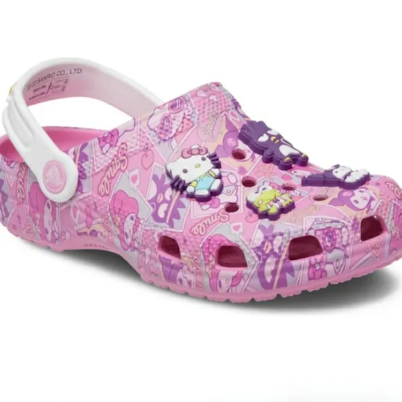 (New) Crocs Hello Kitty Clogs (W10/M8)