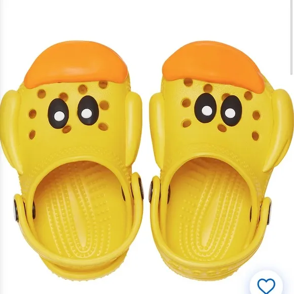 New! CROCS Littles I Am Rubber Ducky Size 2-3