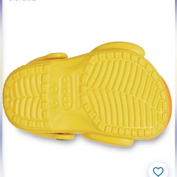 New! CROCS Littles I Am Rubber Ducky Size 2-3