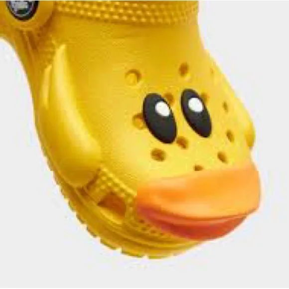 New! CROCS Littles I Am Rubber Ducky Size 2-3