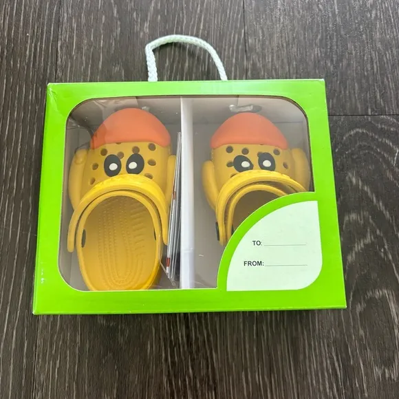 New! CROCS Littles I Am Rubber Ducky Size 2-3