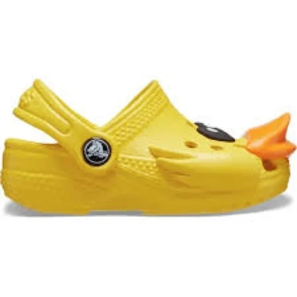 New! CROCS Littles I Am Rubber Ducky Size 2-3