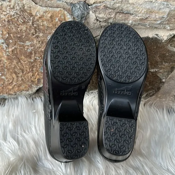NEW Dansko Tenley Black Brown Leather Comfort Shoe Size 38 (8)