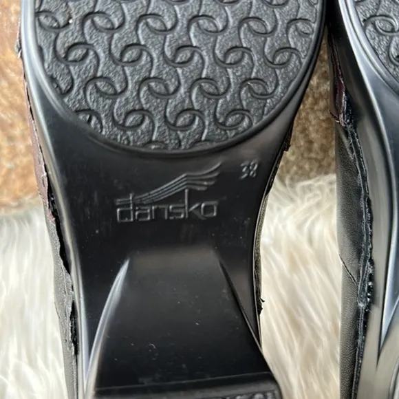 NEW Dansko Tenley Black Brown Leather Comfort Shoe Size 38 (8)