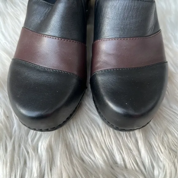 NEW Dansko Tenley Black Brown Leather Comfort Shoe Size 38 (8)