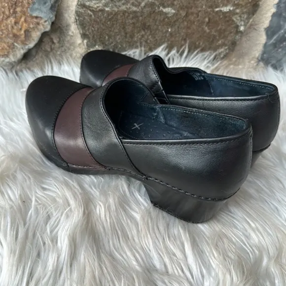 NEW Dansko Tenley Black Brown Leather Comfort Shoe Size 38 (8)