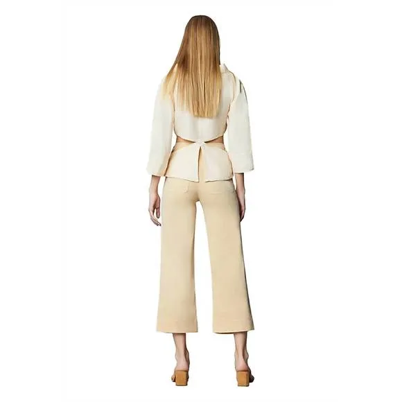 NEW DL1961 - WOMEN'S hepburn high rise wide leg jean in butterscotch