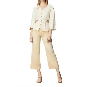 NEW DL1961 - WOMEN'S hepburn high rise wide leg jean in butterscotch