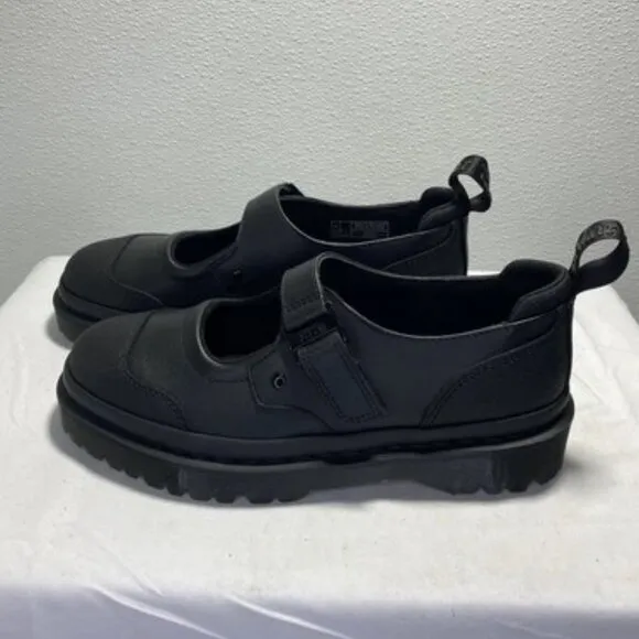 NEW DR MARTENS Indica 2 Bex Teck Slip On Black Leather Men Size 11 Comfort