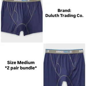New Duluth Trading Men's Armachillo Cooling Boxer Briefs &amp; Boxer Bundle
