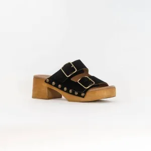 NEW ERIC MICHAEL women's austin sandal in black