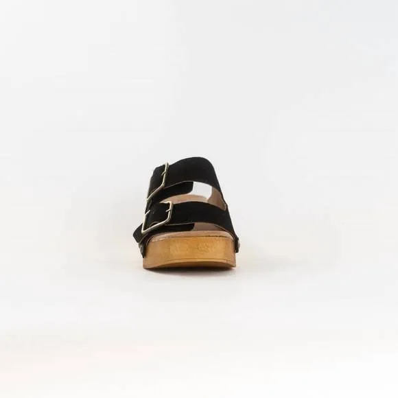 NEW ERIC MICHAEL women's austin sandal in black