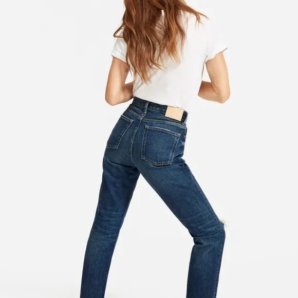 New Everlane The 90s cheeky high rise jeans in Vintage dark wash Size 26