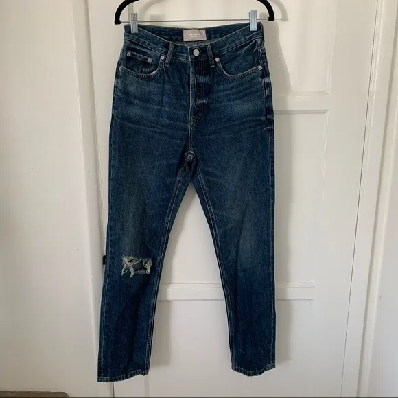 New Everlane The 90s cheeky high rise jeans in Vintage dark wash Size 26