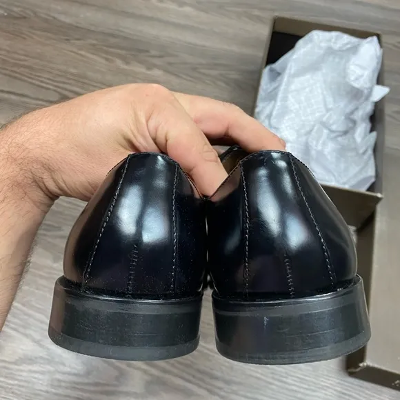 NEW Florsheim Black Cap-Toe Oxfords 9 3E