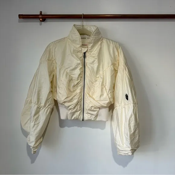 NEW Free People Glitz Blitz Cropped Bomber Jacket