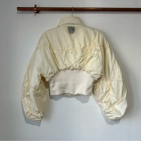 NEW Free People Glitz Blitz Cropped Bomber Jacket