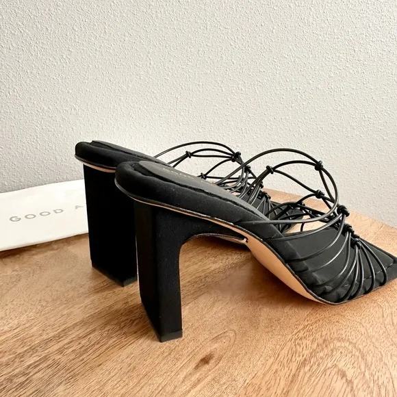 NEW Good American Neoprene Cage Mules Size 7.5