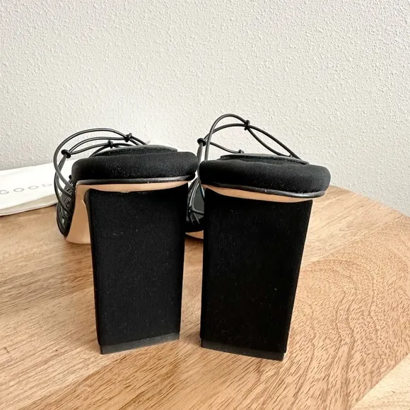 NEW Good American Neoprene Cage Mules Size 7.5