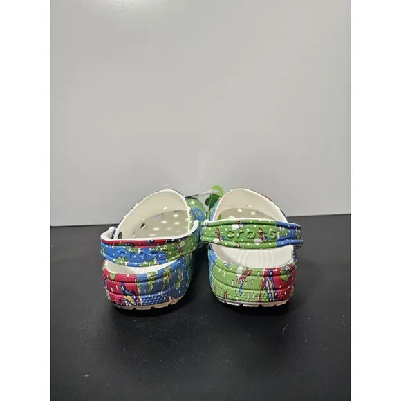 New Holiday VINEYARD VINES Crocs Classic Clog kid Size J4  Christmas Shoes